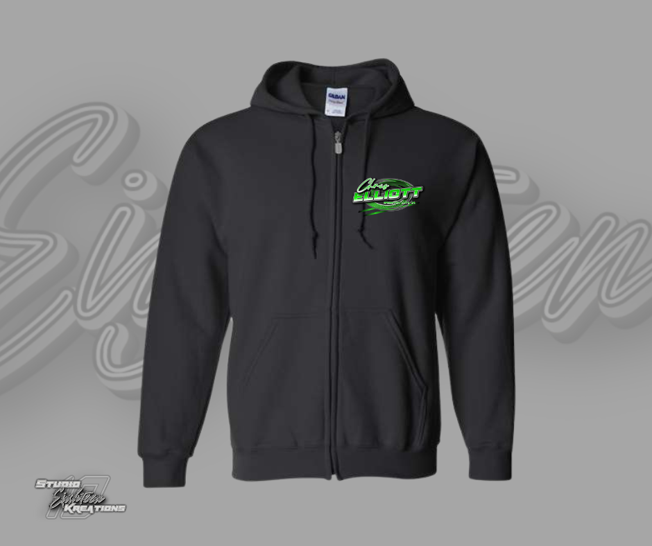Graphic Zip Up Hoodie