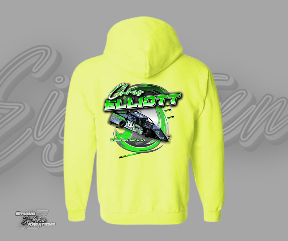 Graphic Zip Up Hoodie