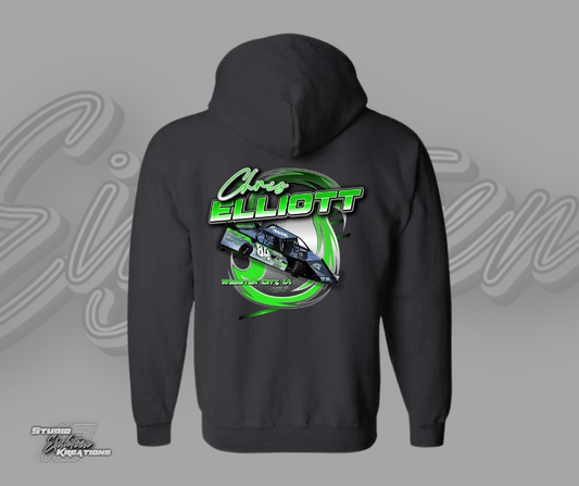 Graphic Zip Up Hoodie