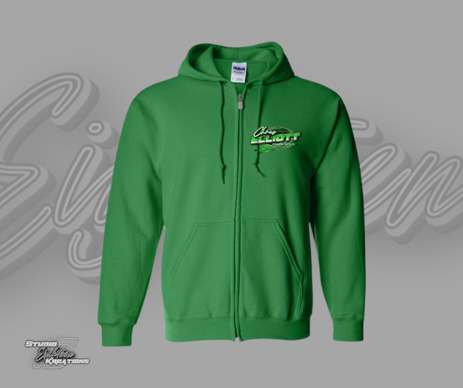 Graphic Zip Up Hoodie