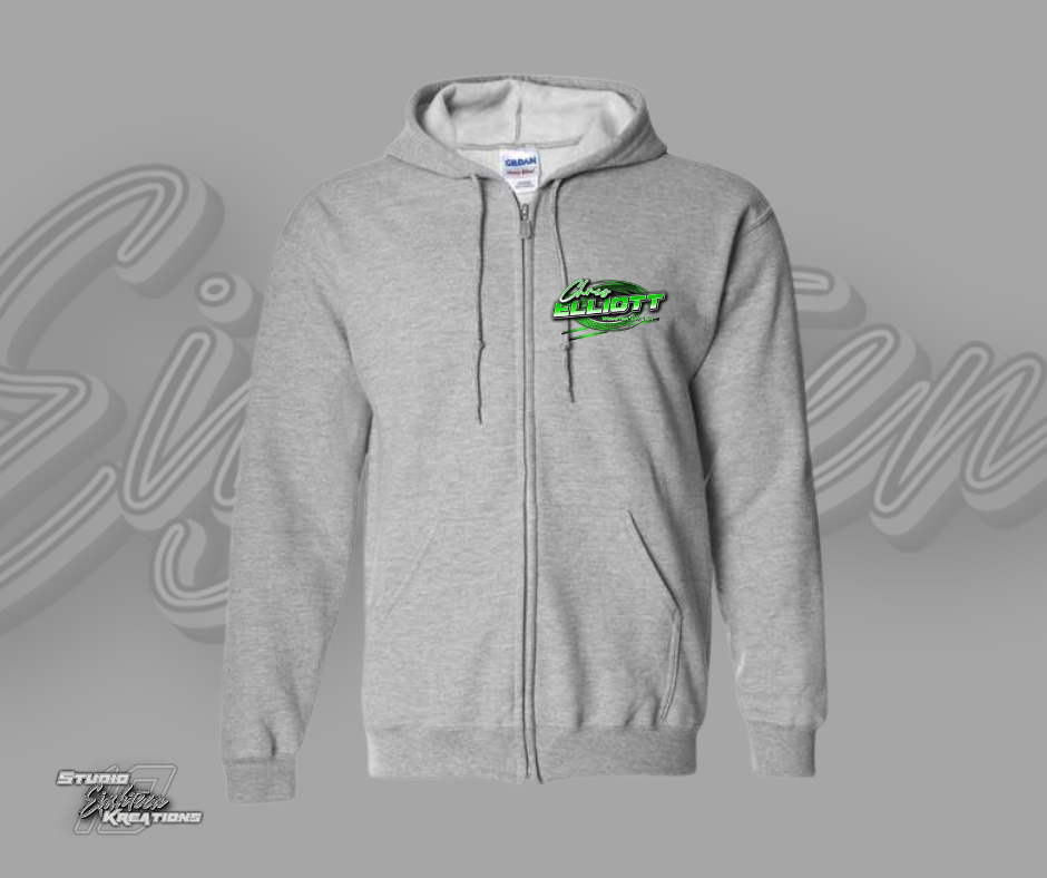Graphic Zip Up Hoodie